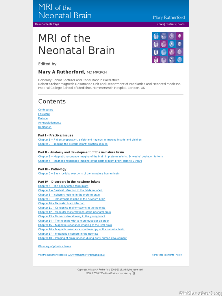 More information about "MRI Atlas of the Neonatal Brain"