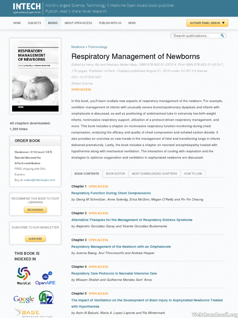 More information about "Respiratory Management of Newborns"