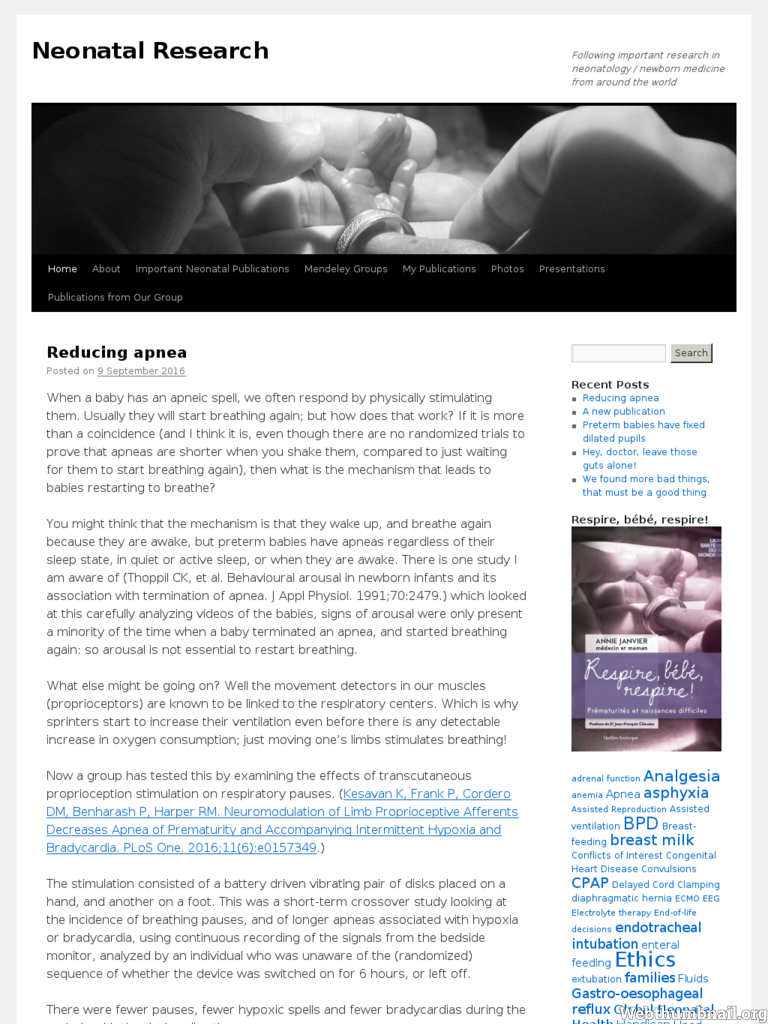 More information about "Neonatal Research"