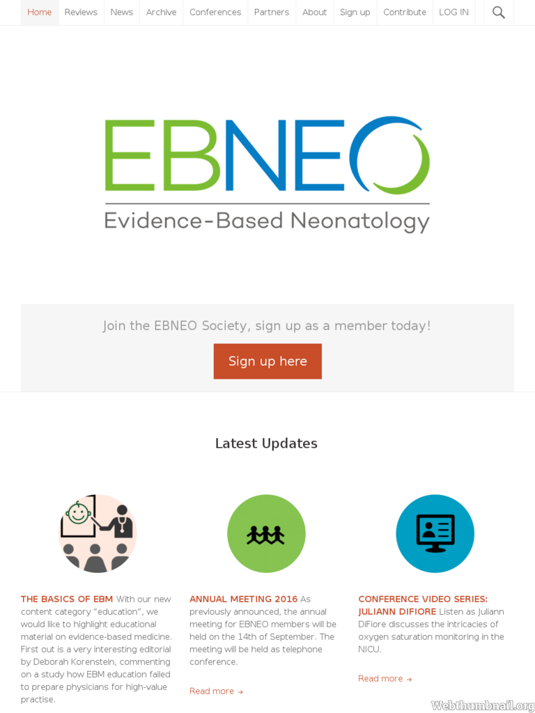 More information about "Evidence-Based Neonatology (EBNEO)"