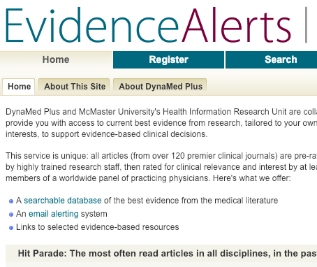 More information about "Evidence Alerts"