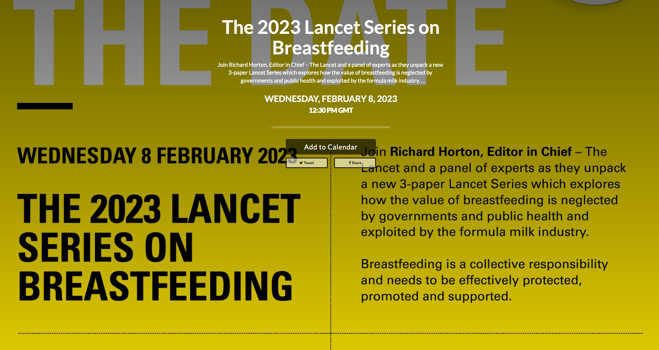 Lancet Series on Breast Feeding