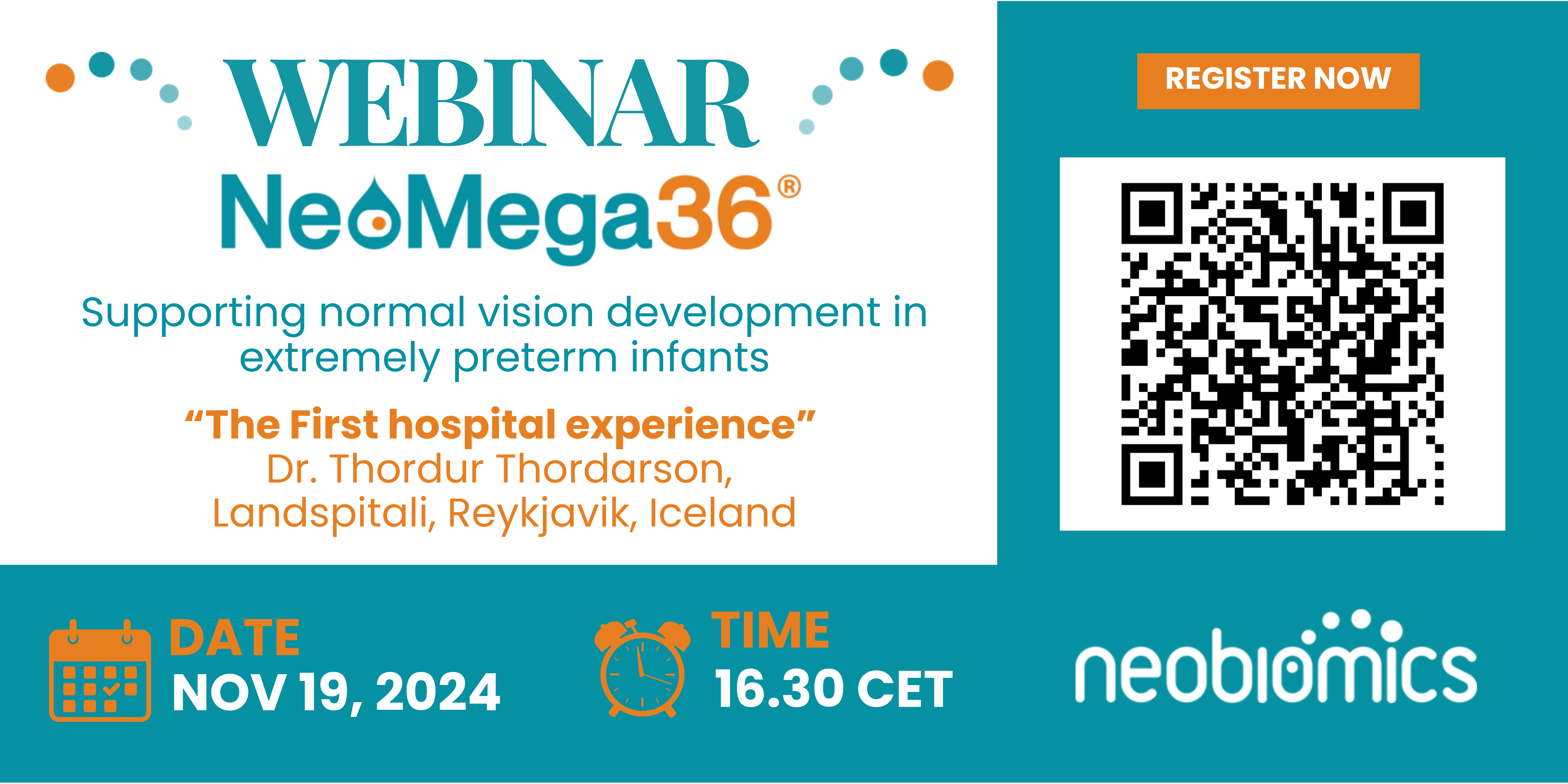 NeoMega36 Webinar: The Role of ARA and DHA Supplementation in Supporting Normal Vision Development in Extremely Preterm Infants