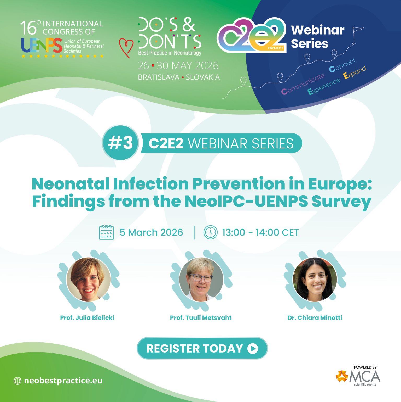 FREE WEBINAR: Neonatal Infection Prevention in Europe